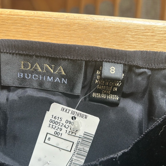 Dana Buchman Black Velvet Skirt - Picture 4 of 5